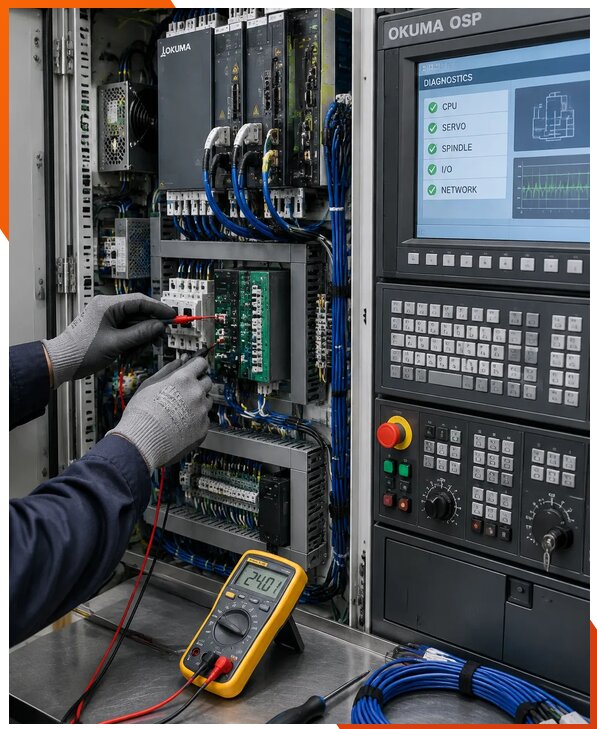 Ремонт систем ЧПУ Okuma OSP в Вологде